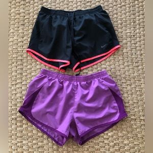 Nike running shorts SET OF 2 Size small